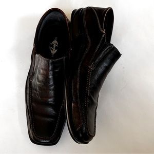 HipOppotamus Men Brown Leather Loafer Shoes , Size 13